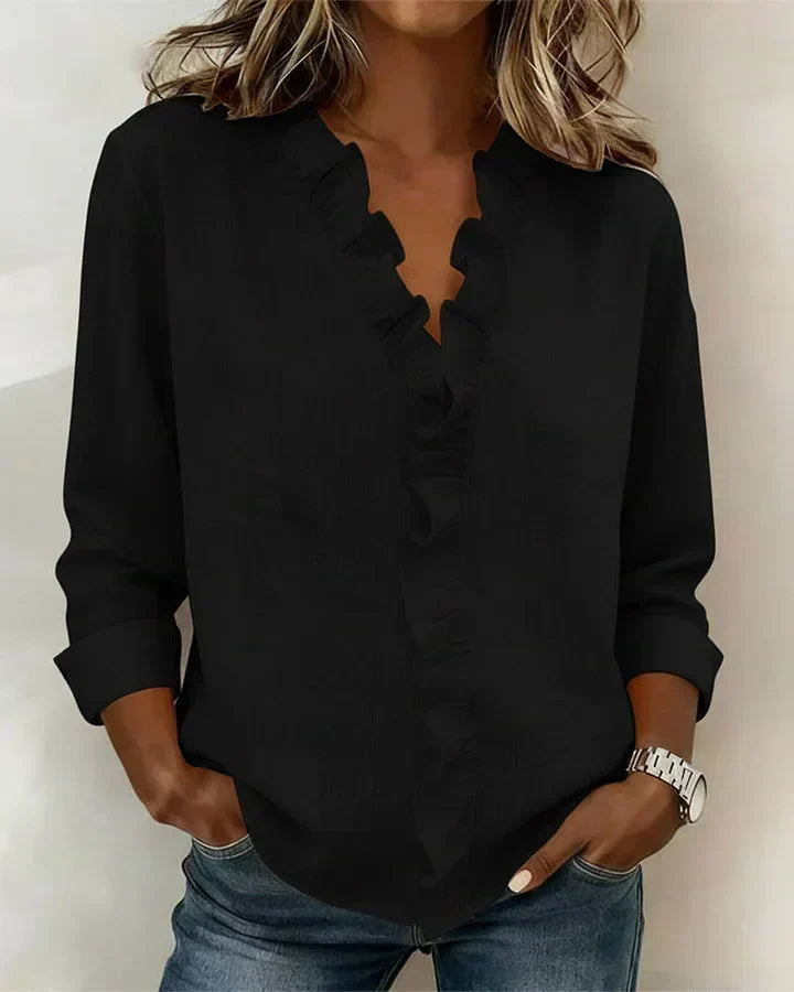 Carlota | Blusa elegante con escote en V