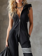 Abby | Sport Luxe Kapuzen-Jumpsuit