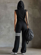 Abby | Sport Luxe Kapuzen-Jumpsuit