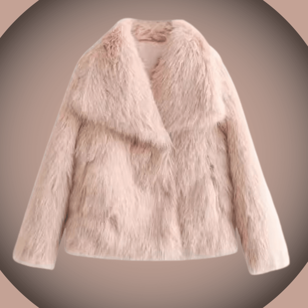 Gracia | Chaqueta de peluche con cuello solapa