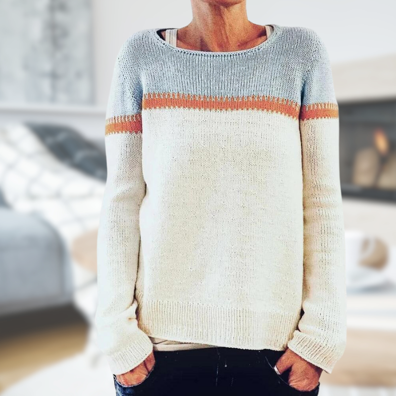 Soledad | Jersey a rayas con cuello amplio