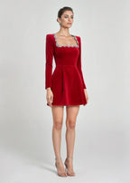 Clara | Samt-Minikleid