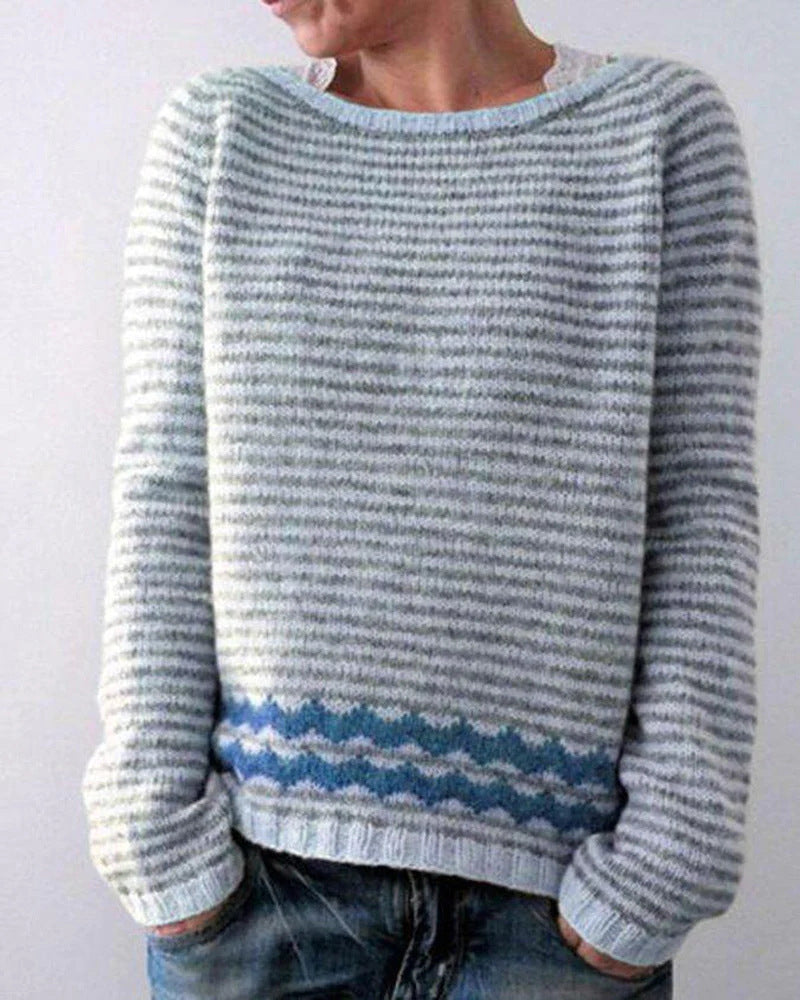 Ximena | Jersey de punto de estilo retro