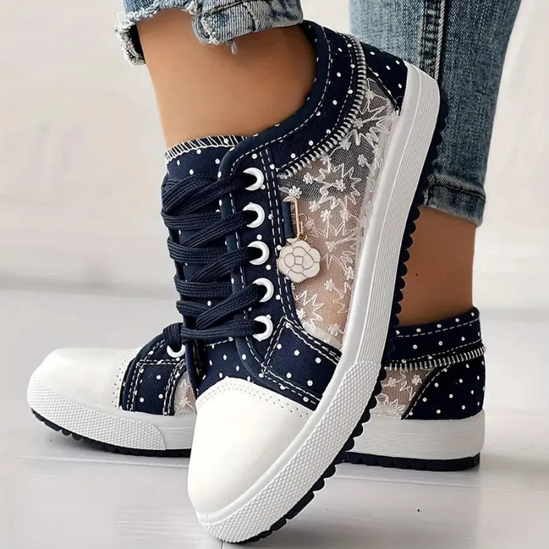 Lotte | Zapatillas elegantes de mujer con detalles florales