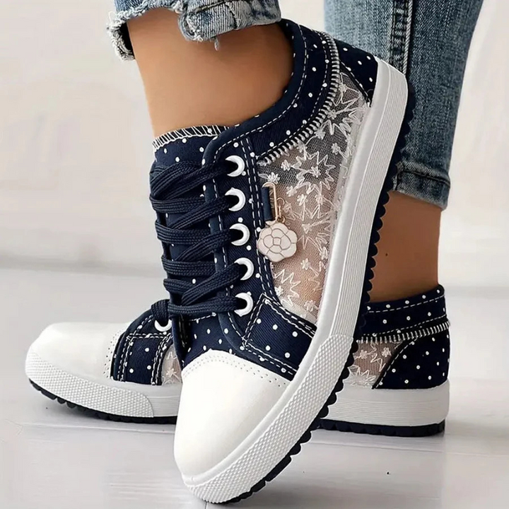 Lotte | Zapatillas elegantes de mujer con detalles florales