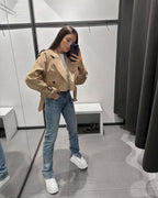 Short Cut Windbreaker voor vrouwen