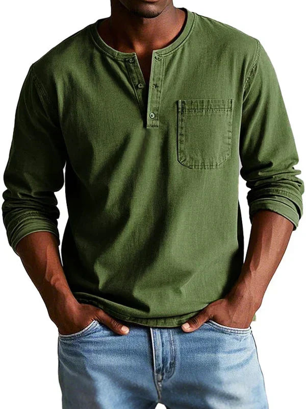 Remigio | Camiseta Henley de manga larga