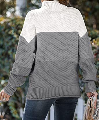 Emma | Jersey de cuello alto con dibujo llamativo