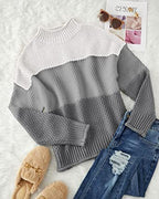 Emma | Jersey de cuello alto con dibujo llamativo