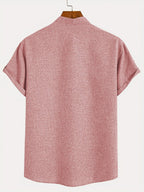 Sabino | Camisa de manga corta con cuello mao