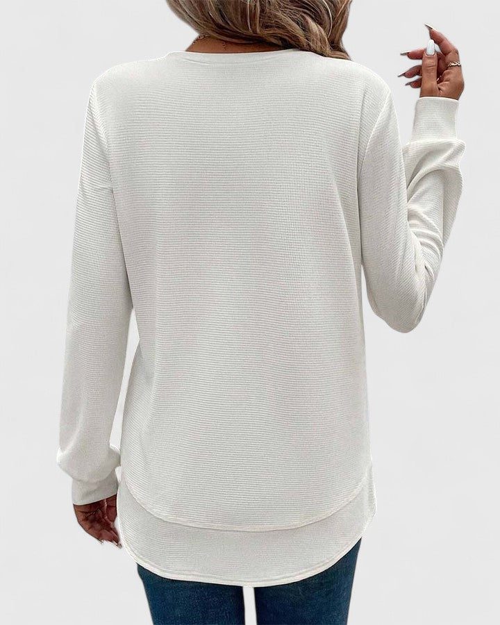 Sandra | Top chic con abertura lateral