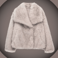 Winter pluche jas mode dikker revers revers meter casual lange mouwen tops dames kleding