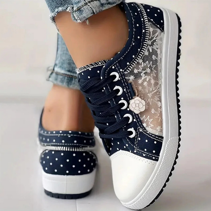 Lotte | Zapatillas elegantes de mujer con detalles florales