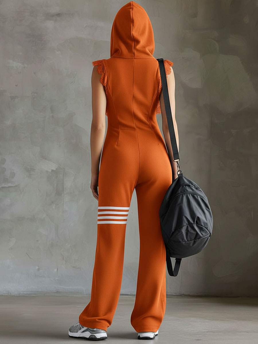 Abby | Sport Luxe Kapuzen-Jumpsuit