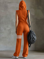 Abby | Sport Luxe Kapuzen-Jumpsuit