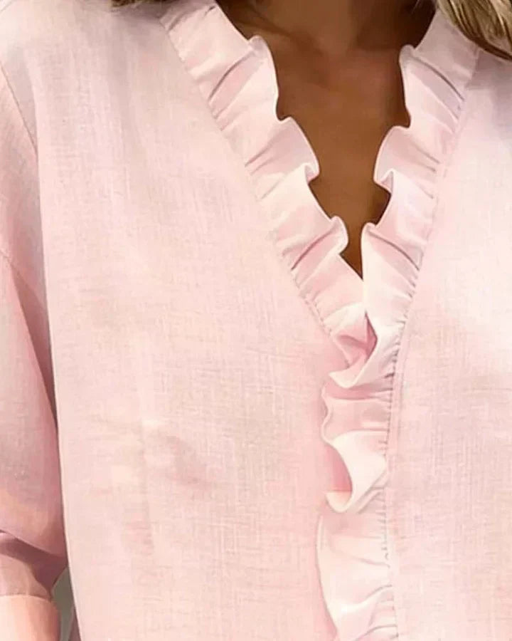 Carlota | Blusa elegante con escote en V