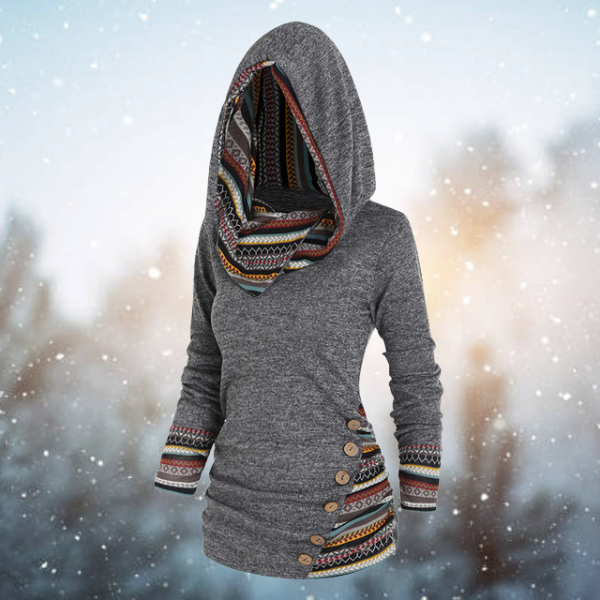 Lorena | Sudadera con capucha y estampado llamativo