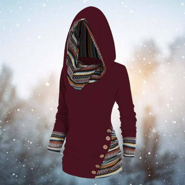 Lorena | Sudadera con capucha y estampado llamativo