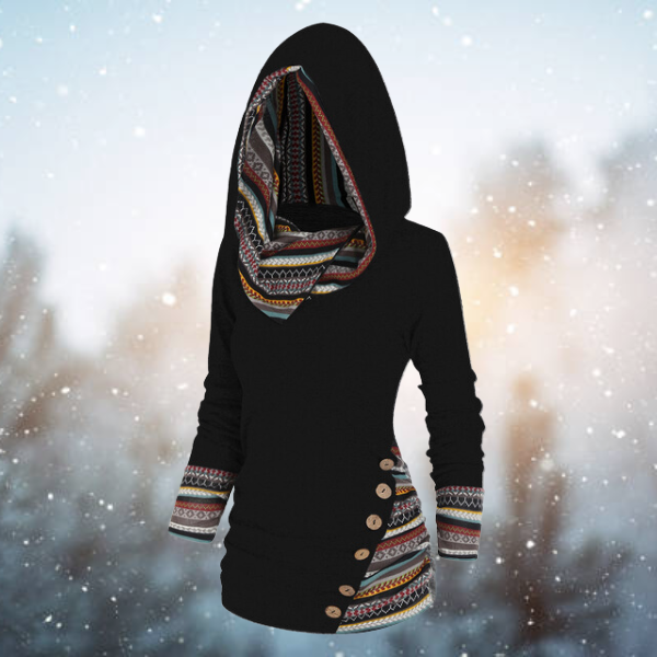 Lorena | Sudadera con capucha y estampado llamativo