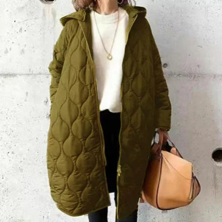 Iris | Parka larga de invierno con capucha