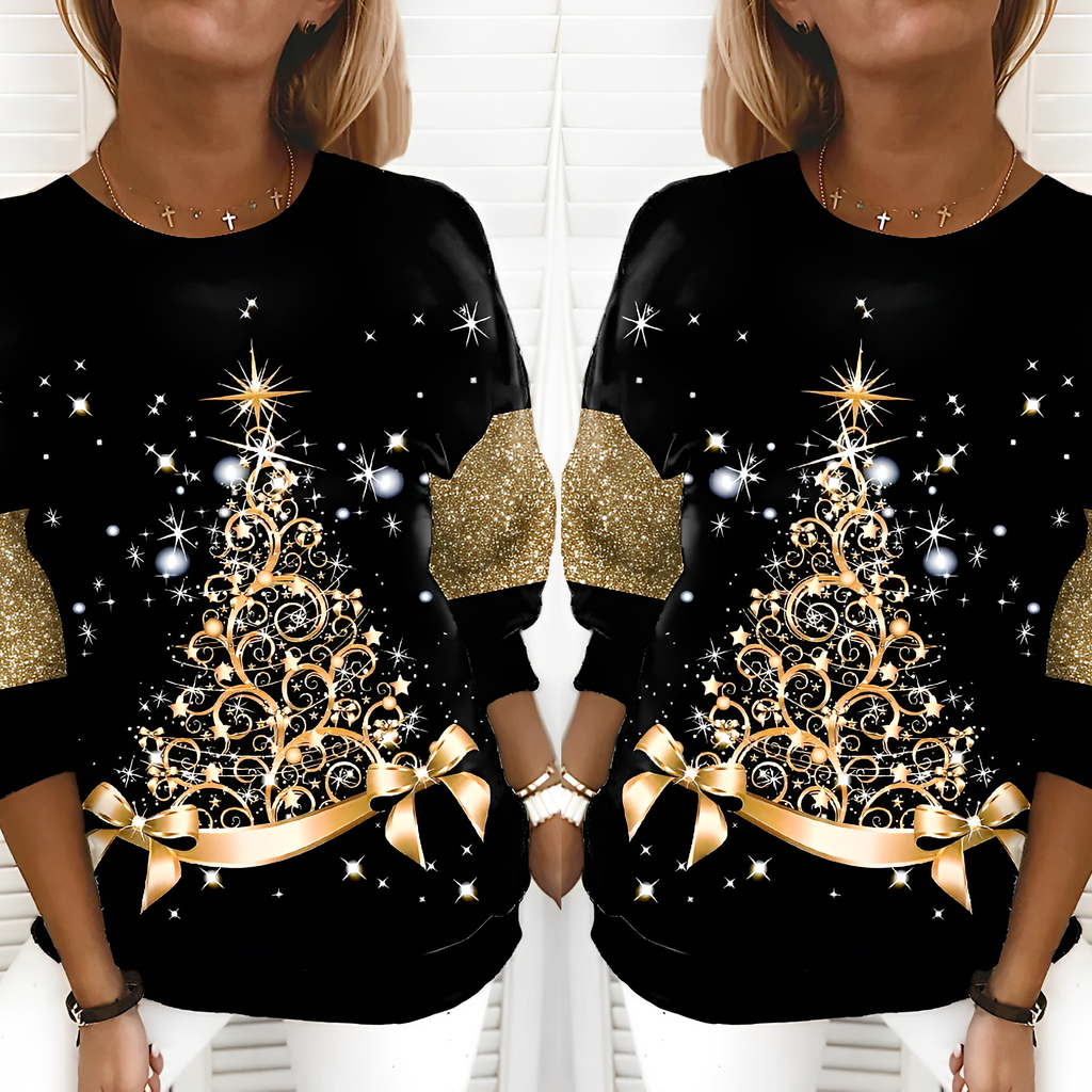 Mercè | Jersey con estampado navideño