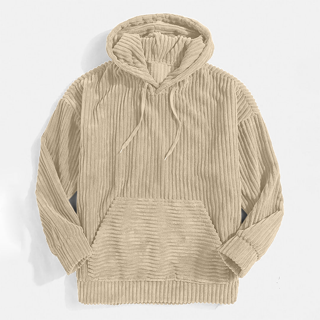 Filiberto | Sudadera con capucha de pana a rayas