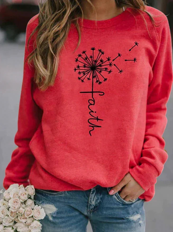 Luz | Jersey con letras y cuello redondo