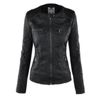 Erica | Chaqueta efecto piel con capucha y cremallera