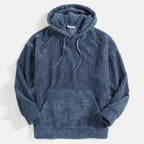 Filiberto | Sudadera con capucha de pana a rayas