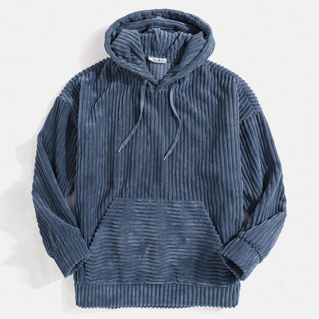 Filiberto | Sudadera con capucha de pana a rayas