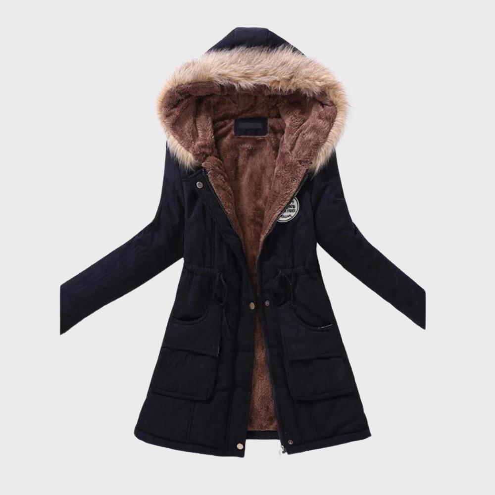 Filomena | Chaqueta de invierno con capucha forrada de pelo