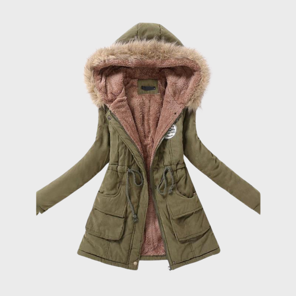 Filomena | Chaqueta de invierno con capucha forrada de pelo