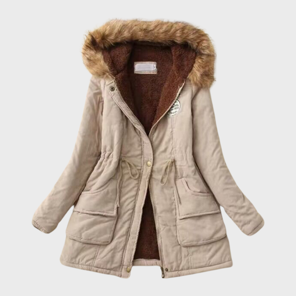 Filomena | Chaqueta de invierno con capucha forrada de pelo