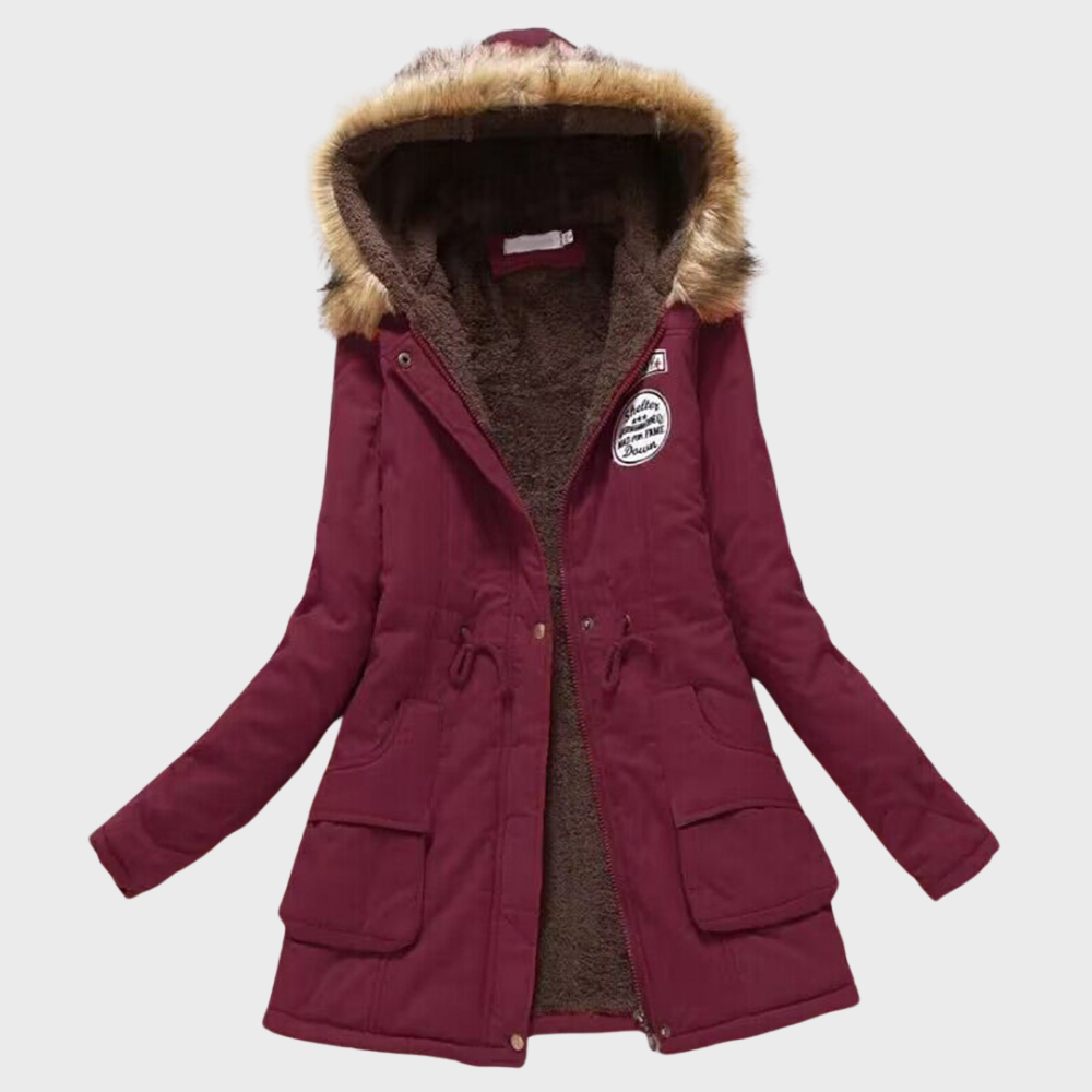 Filomena | Chaqueta de invierno con capucha forrada de pelo