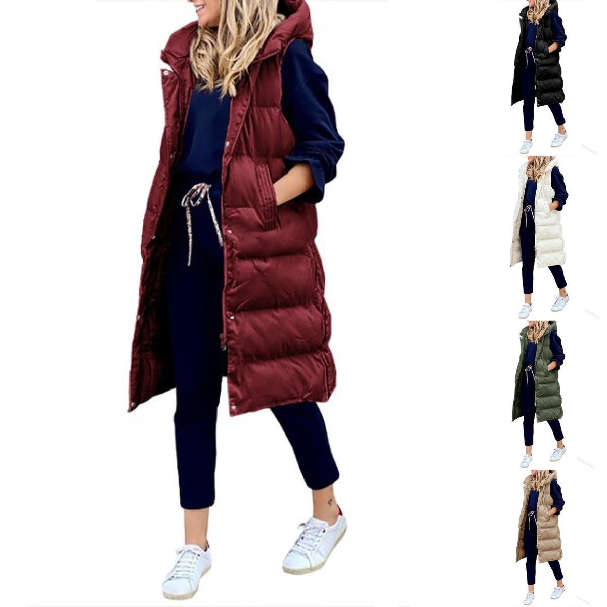 Bodywarmer Dames met een Dikke Pluchen Vulling en Extra Bedekking