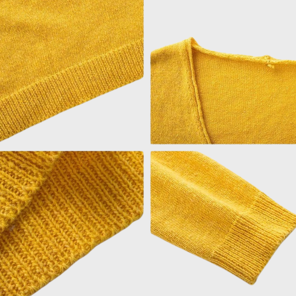 Verónica | Jersey de punto grueso con cuello de pico