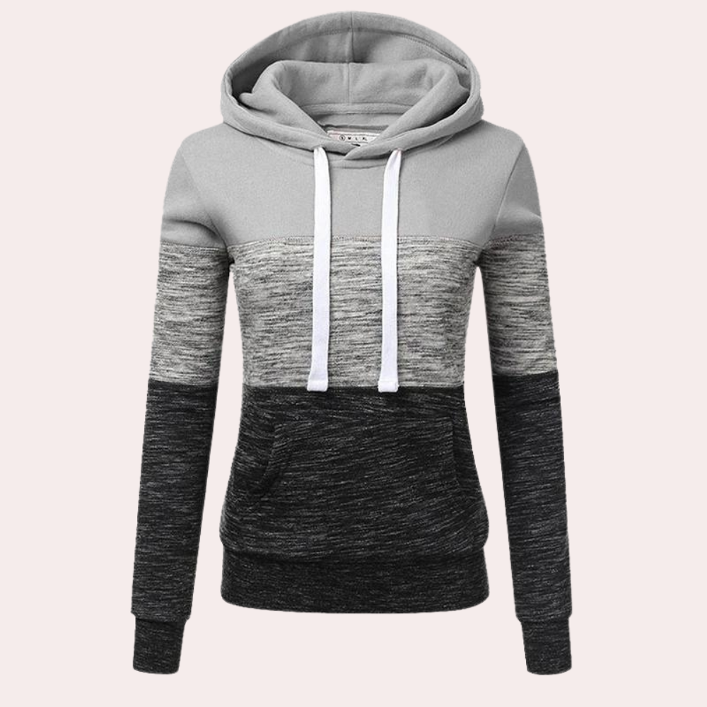 Celia | Sudadera con capucha colorblock