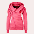 Vest Dames met een Asymmetrische Ritssluiting en Zacht Materiaal