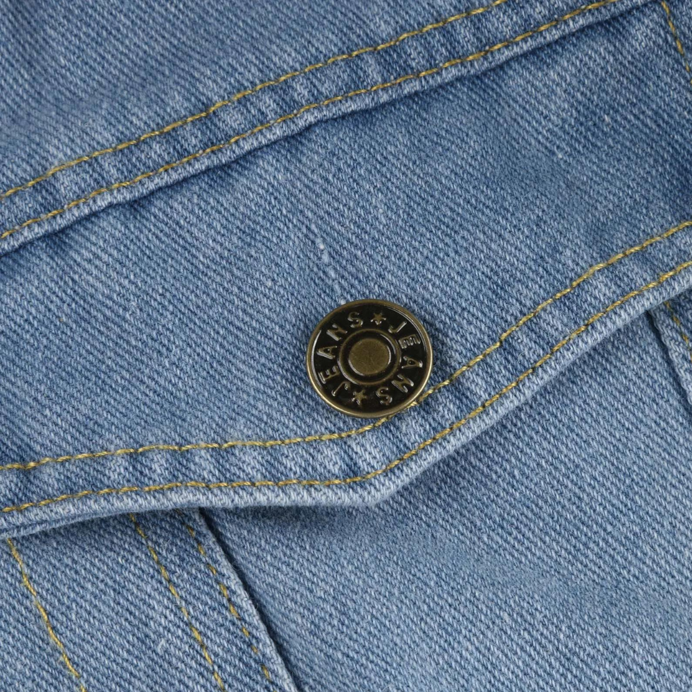 Tussenjas Dames van Denim met Faux Fur Capuchon en Praktische Zakken