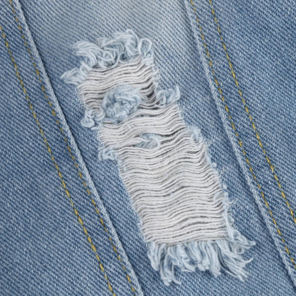 Tussenjas Dames van Denim met Faux Fur Capuchon en Praktische Zakken