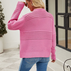 Gabriela | Jersey de punto con cuello y puños de canalé