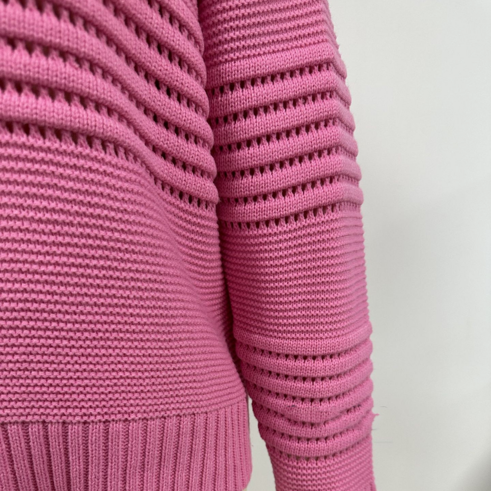 Gabriela | Jersey de punto con cuello y puños de canalé