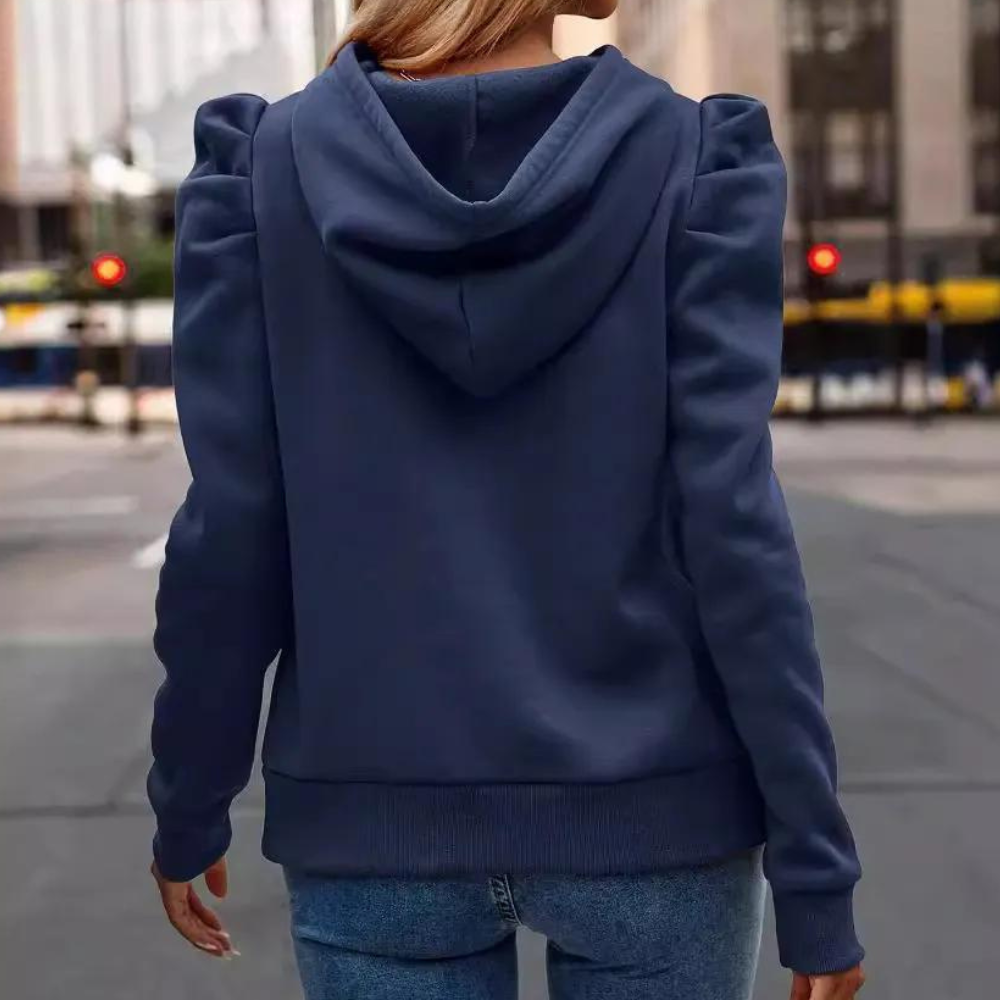 Encarna | Sudadera con capucha y mangas abullonadas