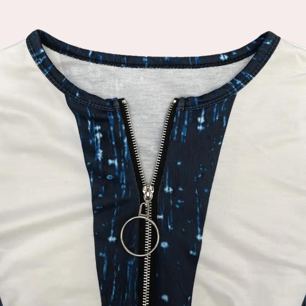 Consuelo | Jersey de lentejuelas con cuello de pico