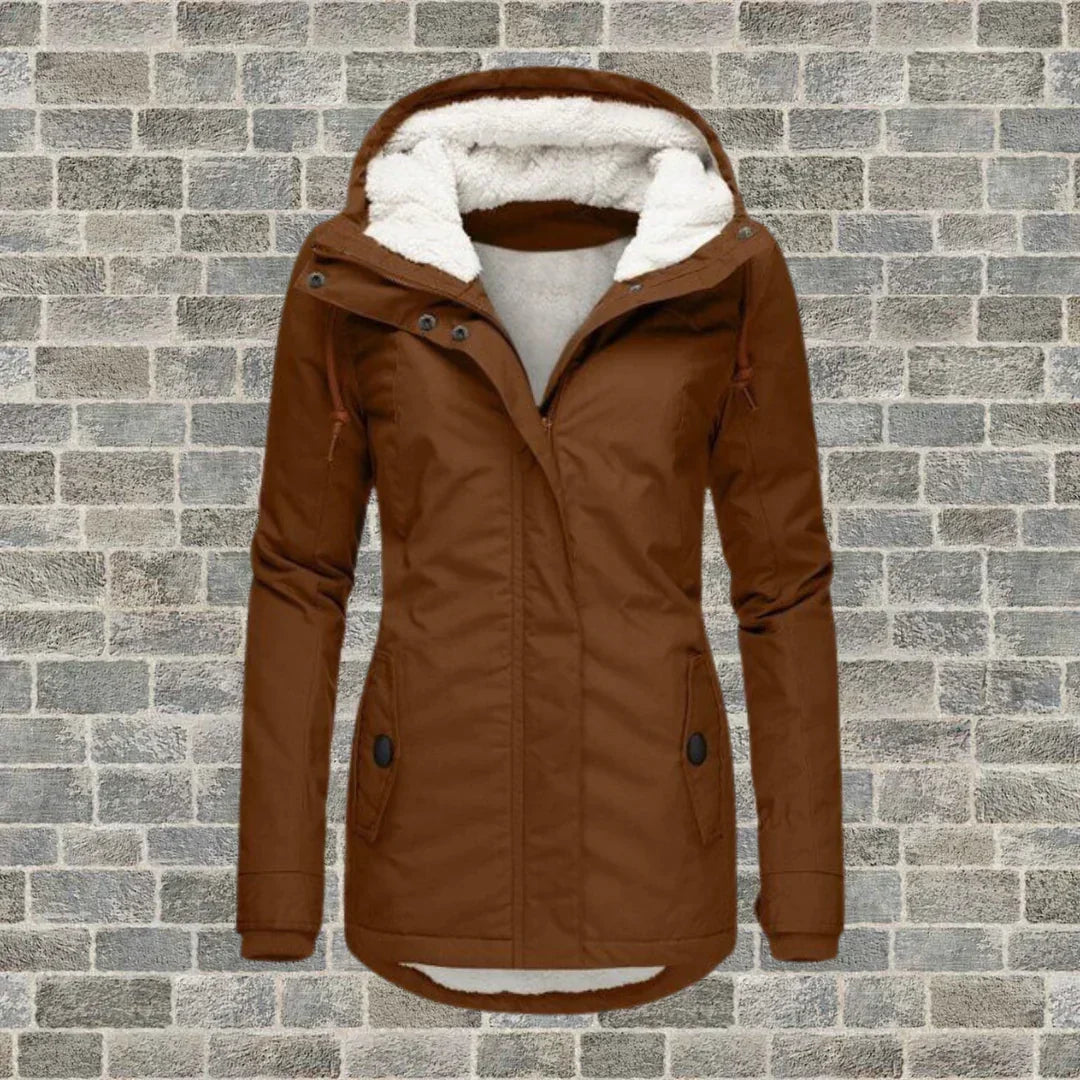 Naiara | Chaqueta de invierno forrada con capucha
