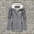 Winterjas Dames met Warme Binnenvoering Capuchon en Ritssluiting