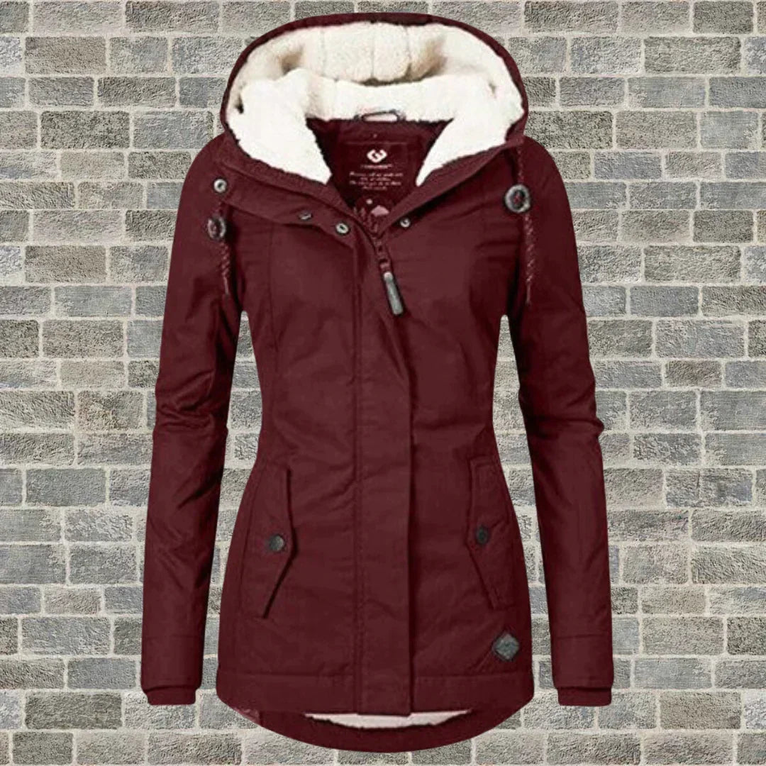 Naiara | Chaqueta de invierno forrada con capucha