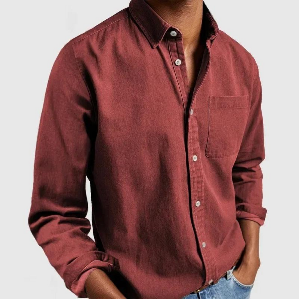 Teófilo | Camisa casual de algodón