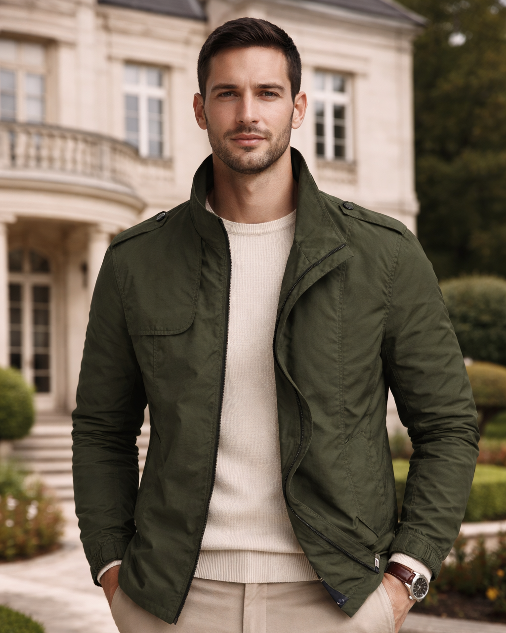 Benito | Chaqueta de entretiempo de estilo militar