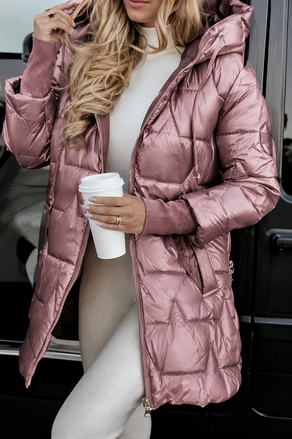 Luisa | Parka de invierno acolchada con capucha